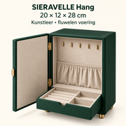 SIERAVELLE Hang staand sieradenkastje met kettinghaken