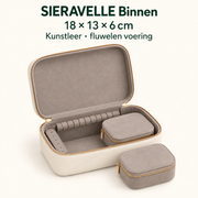 SIERAVELLE Binnen sieradenreisetui met twee uitneembare tasjes