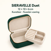 SIERAVELLE Duet mini sieradenreisetui met uitneembaar bakje